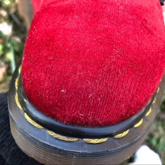 Vintage Dr. Martens Velvet Boots - Picture 10 of 12